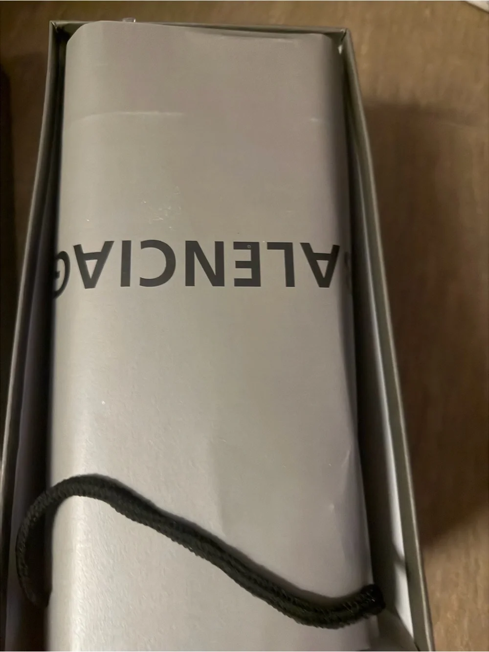 Balenciaga slides with box and bag, and Shoe Box